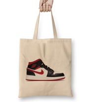 Jordan 1 Mid Gym Red Black White Bez Çanta Uzun Saplı
