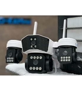 O-KAM OK-206 Plusw 4x3 MP 12 MP Wi-fi Model 4 Kameralı 1 PTZ Akıllı Kamera Beyaz