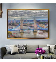 Altın Çerçeveli dekoratif tablo a419 (Gold)