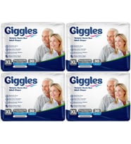 Giggles Hasta Bezi Yetişkin Bel Bantlı Tekstil Yüzey Ekstra Büyük (XL) 120 Adet (4PK*30)