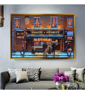 Altın Çerçeveli dekoratif tablo l609 (Gold)