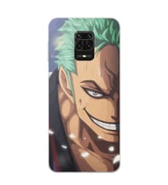 Xiaomi Redmi Note 9S - Redmi Note 9 PRO Uyumlu One Piece Zoro Tasarımlı Şeffaf Telefon Kılıfı