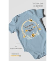 Teyzesinin Balı Kısa Kollu Bebek Body %100 Pamuk