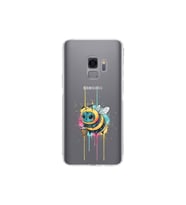 Samsung Galaxy S9 ile uyumlu Splash arı tasarımlı şeffaf silikon kılıf