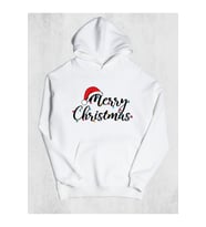 Unisex Merry Christmas Kapüşonlu Sweatshirt