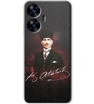 Realme C55 Kılıf HD Desen Baskılı Kılıf - Kemal Atatürk