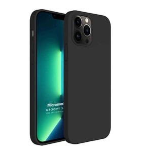Microsonic Apple iPhone 13 Pro Kılıf Groovy Soft Siyah