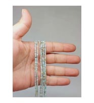 Bileklik Boy Amazonit Taşı Küp Şekilli Dizi 2mm (51126) Yarım Dizi (17CM UZUNLUĞUNDADIR)