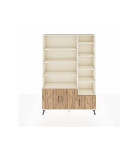 Arges Dolap 10 Raflı 3 Kapaklı 132x30x195 Aytaşı-Çam/Aytaşı