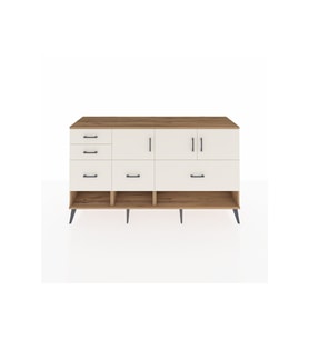 Kronos Konsol 3 Raflı 5 Çekmeceli 3 Kapaklı 176x59x99 Çam-Aytaşı