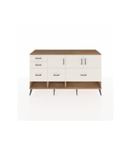 Kronos Konsol 3 Raflı 5 Çekmeceli 3 Kapaklı 176x59x99 Çam-Aytaşı