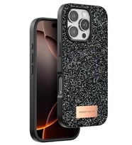 Iphone 16 Bright Simli Kapak - Siyah