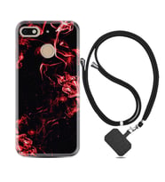General Mobile GM8 Go GM9 GM20 Pro Plus Kılıf Boyun Askılı Silikon Red Smoke 1745