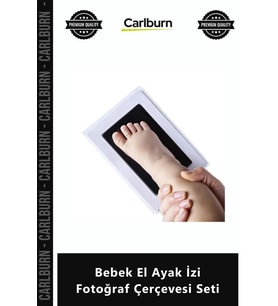 Özel Üretim Mürekkepsiz Baskı Kiti Yeni Doğan Güvenli Anı Bebek El Ayak İzi Fotoğraf Çerçevesi Seti