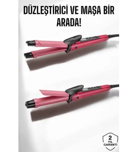 Saç Düzleştirici Ve Maşa İkili Saç Şekillendirici