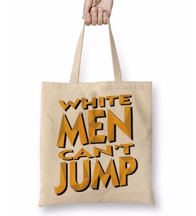 Beyazlar Beceremez White Men Can't Jump Bez Çanta Uzun Saplı