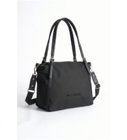 Bej Orijinal 3 Bolmeli Genis Askili Kadin Omuz Cantasi Buyuk Boy 43*30 cm 6037