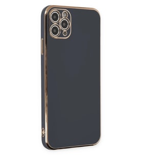 Durukar® iPhone 11 Pro Max Kılıf Volet Silikon - Siyah