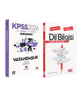 Marsis Yayınları 2026 KPSS Vatandaşlık ve AKM Dil Bilgisi Soru Bankası Seti 2 Kitap
