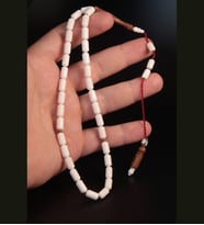 Orjinal Deve Kemiği Kapsül Kesim Bilek Boy 33 lük TESBİH (Silver)