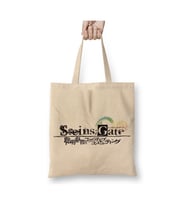 Steins Gate Beyaz Bez Çanta Uzun Saplı Alışveriş Çantası Plaj Çantası