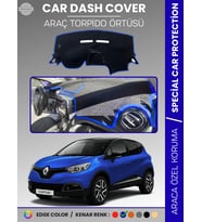 RENAULT CAPTUR 1 (2013-2019) Torpido Örtüsü Ön Göğüs Koruma Torpido Koruma Araca Özel Tam Uyum