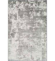 Eliana Home Baskılı, Yıkanabilir Kaymaz Taban Salon Halısı LNA0504 100x150 cm (Gri)