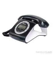 Multitek Retro Özel Tasarımlı Kablolu Siyah-Kırmızı-Gri-Turuncu-Beyaz Masa Üstü Telefon