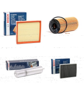 Bosch Filtre Bakım Seti BMW 4 SERİSİ F32 F36 420 d Dizel 190 Beygir 2013-2015 Hava + Yağ F + Yakıt F. + Polen Sardes
