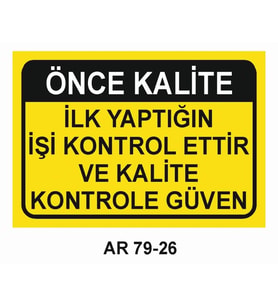 İŞ GÜVENLİĞİ UYARI LEVHASI 1 ADET PVC 21 X 29CM