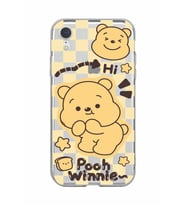 Iphone XR Uyumlu Winnie The Pooh Desenli Şeffaf Telefon Kılıfı