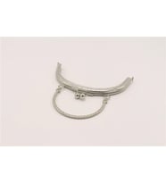 Çanta Klips Saplı - 16 cm Gümüş