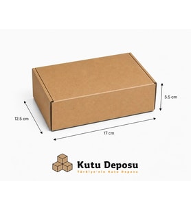 12.5x17x5.5 cm E-Ticaret ve Kargo Kutusu (100 ADET)