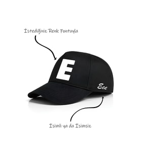 E Harfi Unisex Şapka