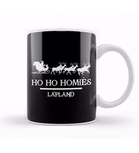 Santa Ho Ho Homies Lapland Kupa Bardak Porselen