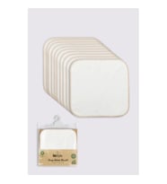 Mey İthalat® Organik 20x20 10'Lu Penye Mendil 90102 Ekru