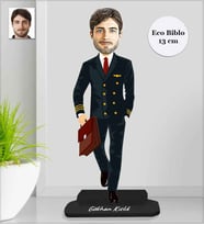 Kişiye Özel Pilot Erkek Ahşap Eco Biblo -1