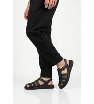 Pierre Cardin Siyah Hakiki Deri Erkek Günlük Sandalet PC-7462 M