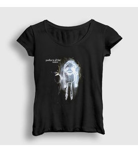 Presmono Kadın Siyah Goodbye Shamrain T-Shirt 442148tt