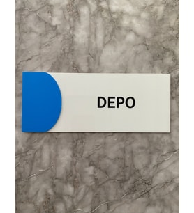 Ortaokula Uygun Renk Depo Uyarı ve Yön Levhası