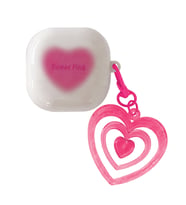 Microsonic Samsung Galaxy Buds 2 Pro Kılıf Süslü Renkli Kalp Desenli Pembe