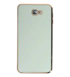 Mey İthalat® Samsung Galaxy J7 Prime Kılıf Volet Silikon - Açık Yeşil