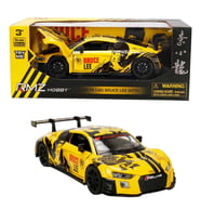 RMZ Hobby Sesli ve Işıklı Model Araba Bruce Lee Audi LMS Sarı