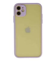 iPhone 11 Kılıf Montreal Silikon Kapak - Mor