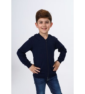 Toontoy Erkek Çocuk Nakışlı Hırka (Lacivert)