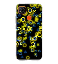 Xiaomi Redmi 9C Uyumlu Kapak Semboller Tasarımlı Şeffaf Silikon Kılıf