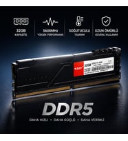 BORY 32GB DDR5 5600MHz Soğutuculu Desktop RAM Yüksek Performans Gaming & Profesyonel Kullanım