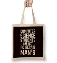 Computer Science Student Coder Developer Programmer Software-2 Bez Çanta Uzun Saplı