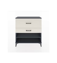 Arges Şifonyer Tek Raflı 2 Çekmeceli 88x30x96 Antrasit-Aytaşı