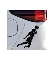 Basketbol Oyuncu Oto Sticker Siyah 20*10 Cm